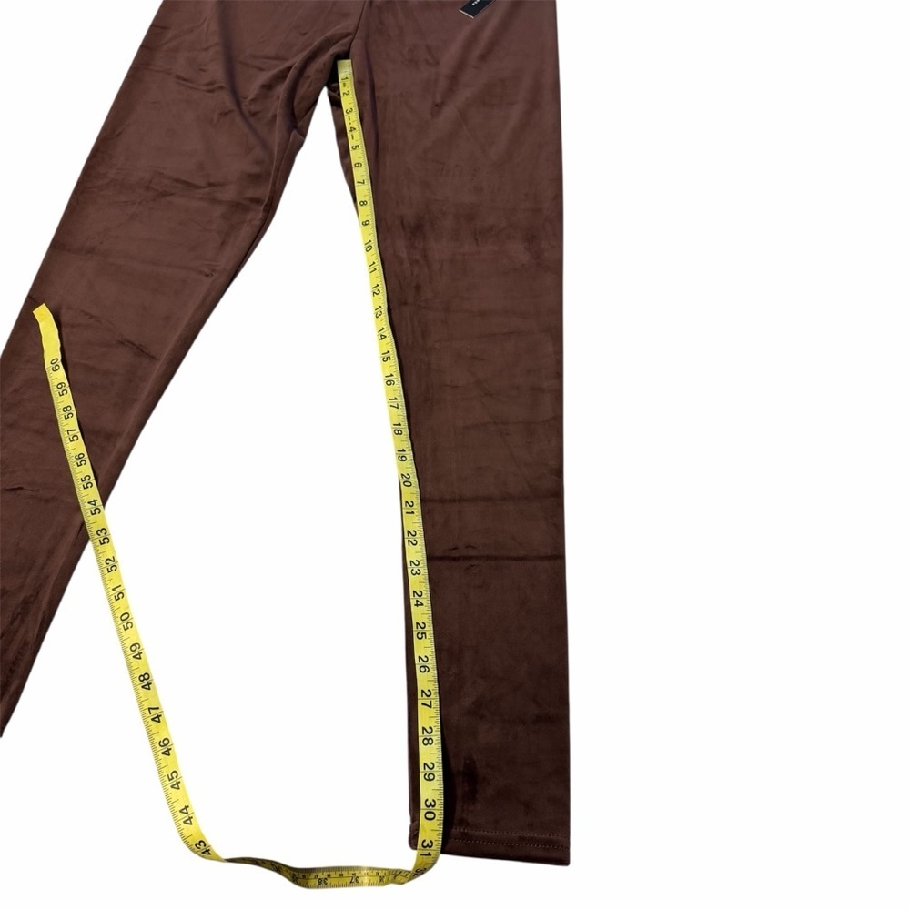 New Mix Velour Leggings Lot Of 2 Women’s 2X/3X Brown Tan Cozy Soft Comfy Relax - Picture 7 of 13